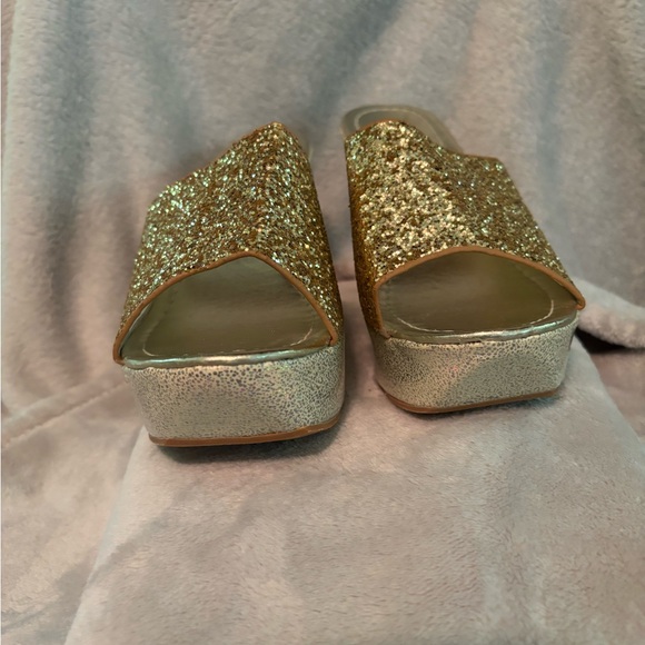 Glitter Mzluyin Wedge Sandals for Women Platform Beach Slide - Picture 9 of 12